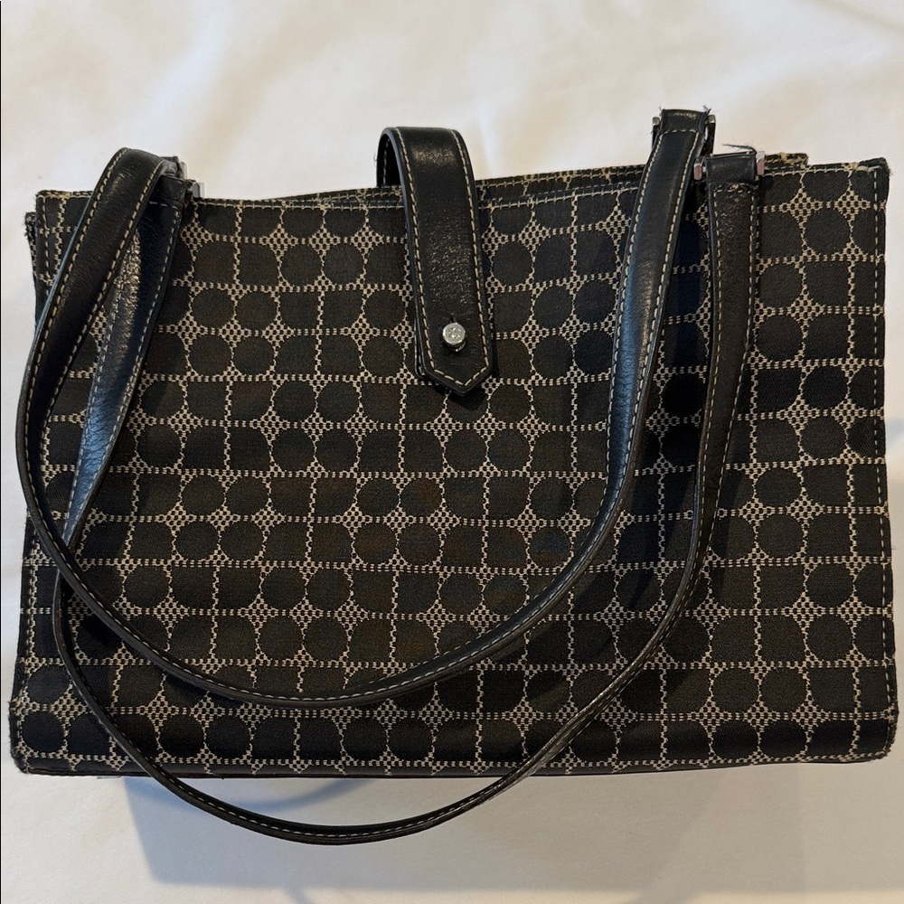 KATE SPADE VINTAGE  Black Patterned Women's Bag shoulder.